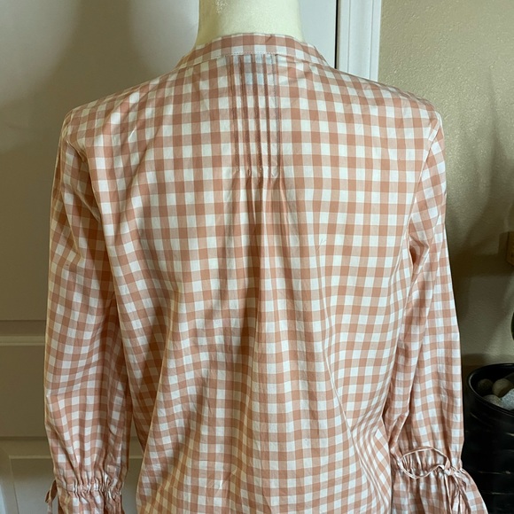 J. Crew Plaid Half Button Shirt - Picture 8 of 10